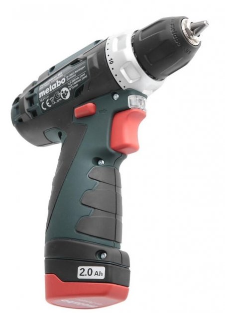 Шуруповерт Metabo PowerMaxx BS Basic акумуляторний, 10.8 В, 2х2.0Аг, кейс фото №6