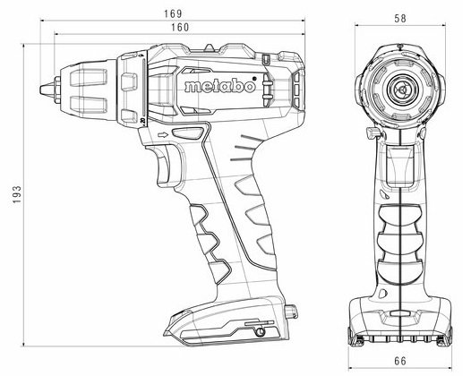 Шуруповерт Metabo PowerMaxx SB 12 Set, 2x2Aг, кофр, набір приладдя фото №3