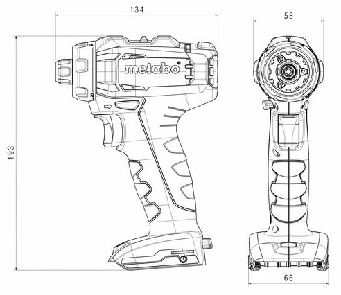 Шуруповерт Metabo PowerMaxx SB 12 Set, 2x2Aг, кофр, набір приладдя фото №4