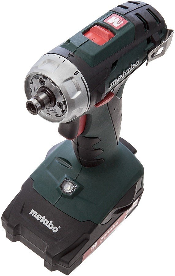 Шуруповерт Metabo BS 18 Quick акумуляторний, 18V 2x2Aг,кофр, кут.насадка,набір SP(9 шт) фото №3