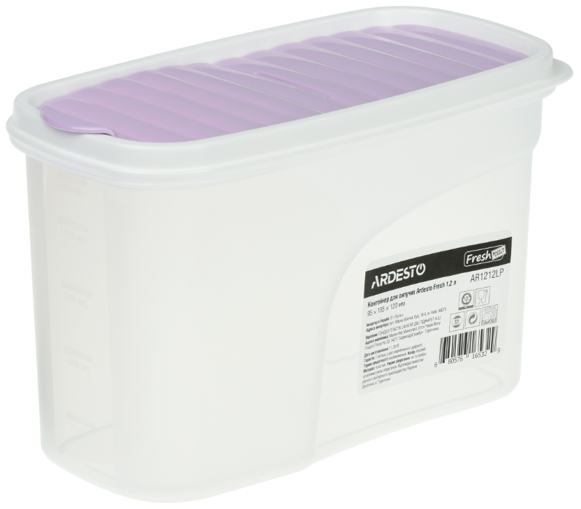 Ємність для сипучих Ardesto Fresh 1.2 л (AR1212LP)