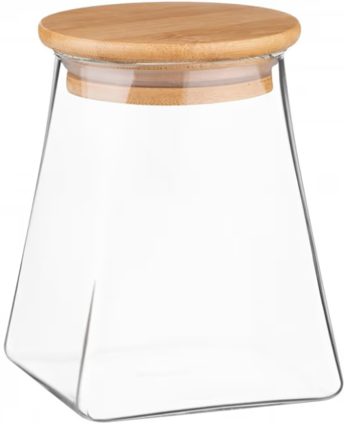 Ємність для зберігання Ardesto Банка AR1351BLC 510 мл, скло, бамбук