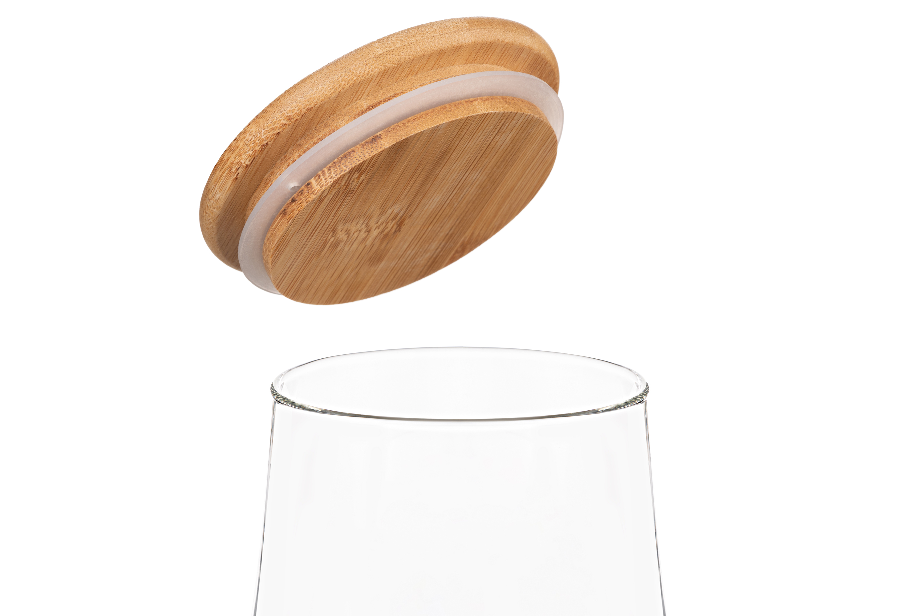 Ємність для зберігання Ardesto Банка AR1374BLC 740 мл, скло, бамбук фото №2