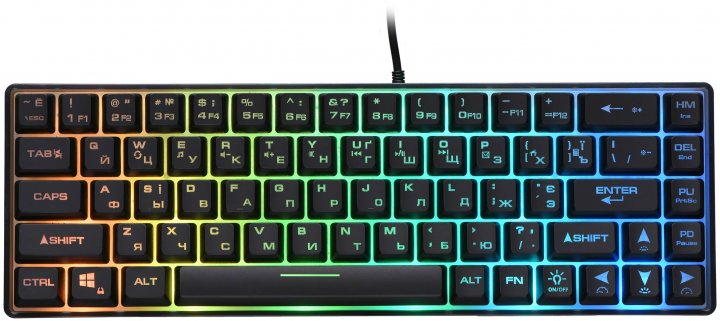 Клавиатура 2E GAMING KG345 RGB 68key USB Transparent
