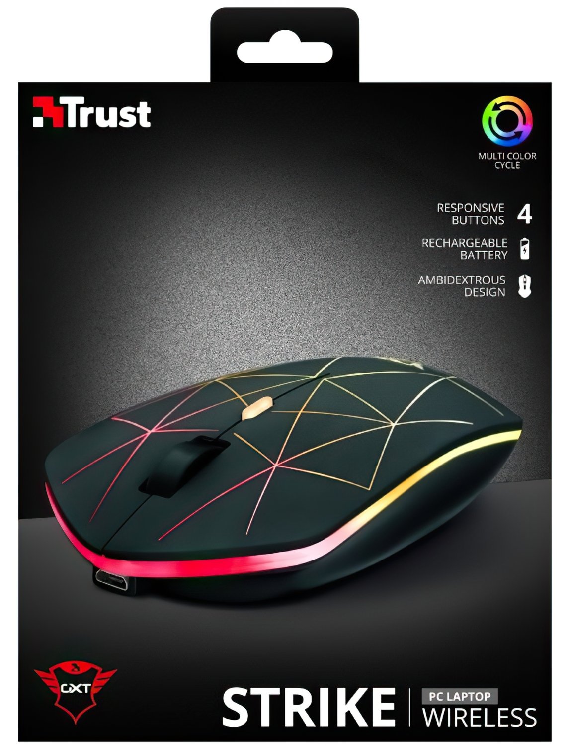 Компьютерная мыш Trust GXT 117 STRIKE WL BLACK (22625) фото №5