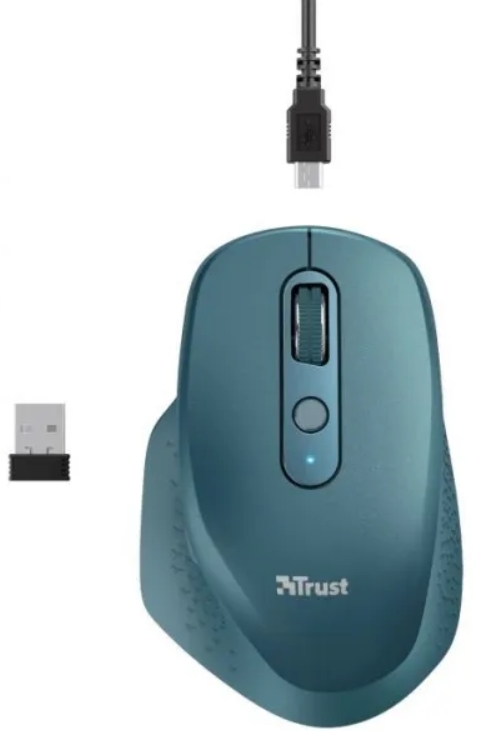 Компьютерная мыш Trust Ozaa Rechargeable WL Blue (24034) фото №3