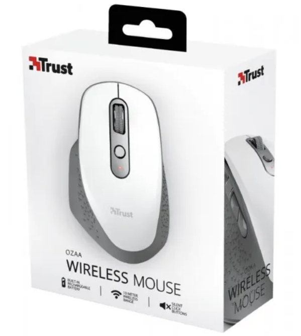 Компьютерная мыш Trust Ozaa Rechargeable WL White (24035) фото №7