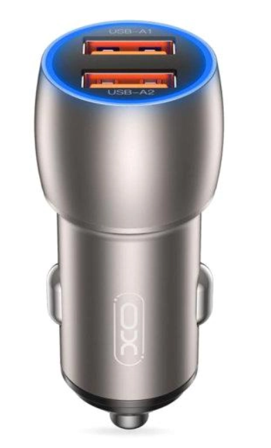 МЗП XO CC52 Metal double USB QC&PD3.0 18W 3A Tarnish