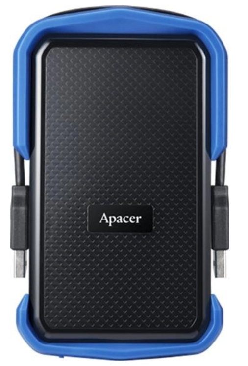 Зовнішній жорсткий диск Apacer PHD External 2.5'' USB 3.1 AC631 1TB Black/Blue (color box)