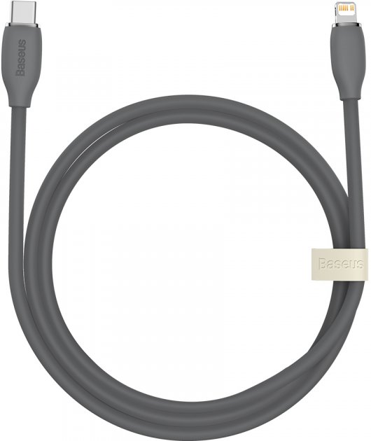 Baseus Jelly Liquid Silica Gel Fast Charging Data Cable USB to iP 2.4A 1.2m Black