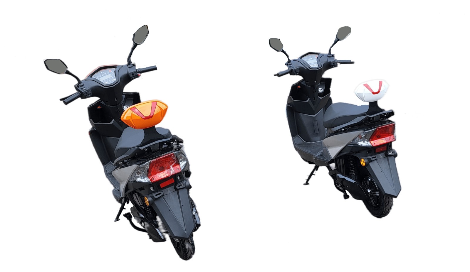 Электроскутер Opti Bike FY1200DT-5 Li-Ion Gray-Red фото №2