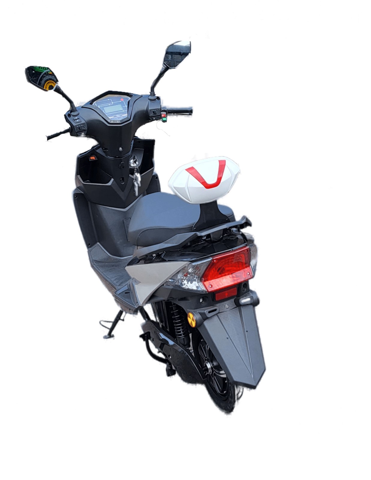 Электроскутер Opti Bike FY1200DT-5 Li-Ion Gray-Red фото №7