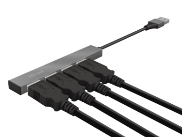 ХАБ Trust Halyx Aluminium 4-Port Mini USB Hub (23786) фото №2