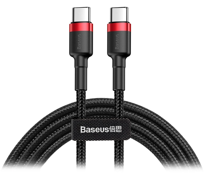Baseus Cafule USB Cable Type-C-Type-C 3A 2m Red Black