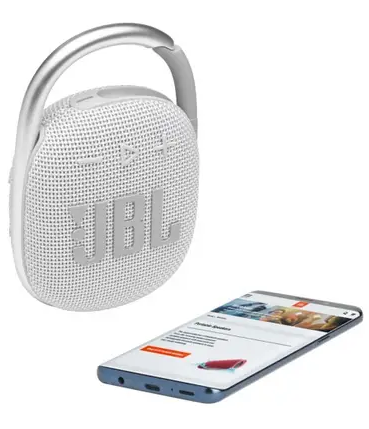 Портативна колонка JBL Clip 4 Eco White (JBLCLIP4ECOWHT) фото №6