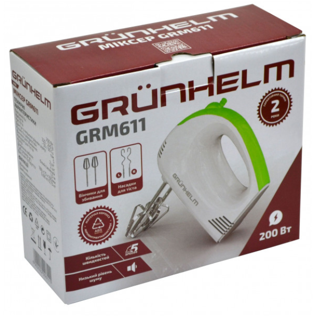 Міксер Grunhelm GRM611 фото №7