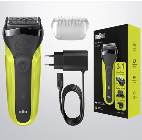 Бритва Braun 300BT Series 3 black/green фото №3