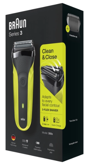  Бритва Braun 300s Series 3 black/green фото №3