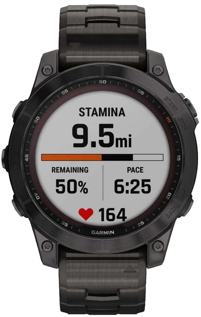 Smart часы Garmin fenix 7 Sapph Sol, Carbon Gray DLC Ti w/DLC Ti Bracelet, GPS (010-02540-39) фото №3