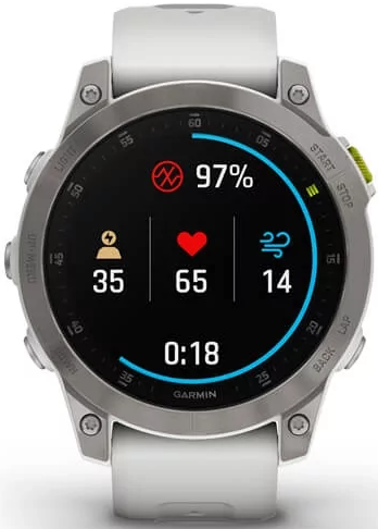 Smart часы Garmin EPIX gen 2, Sapphire,White,Titanium, GPS (010-02582-21) фото №9