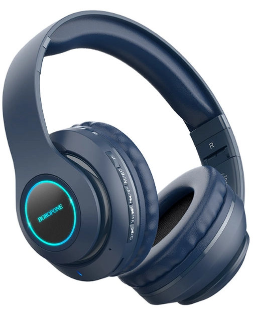 Навушники Borofone BO17 wireless headphones Dark Blue