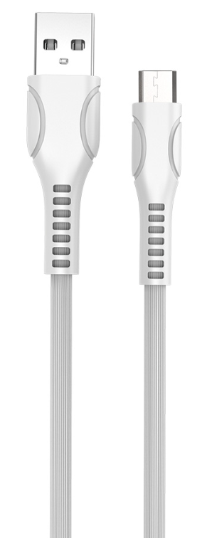 Colorway USB - MicroUSB (line-drawing ) 2.4А 1м білий (CW-CBUM028-WH) фото №2