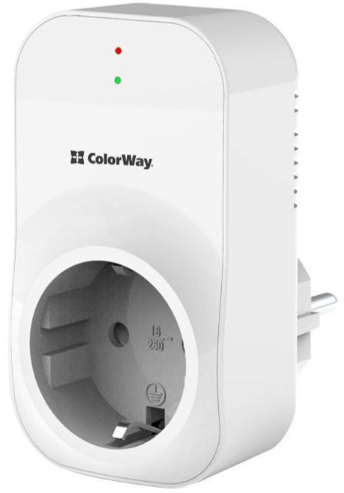 Реле напруги Colorway 165V/260V LED1 White (16A/3680W) (CW-VR16-03L)