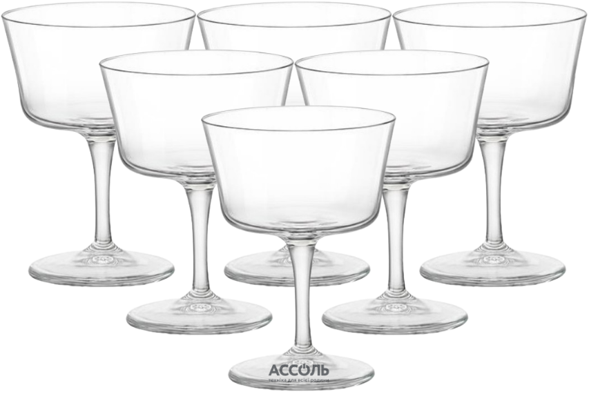 Набір келихів Bormioli Rocco Bartender Fizz Coctail 6x220 мл (122114BAU021990)