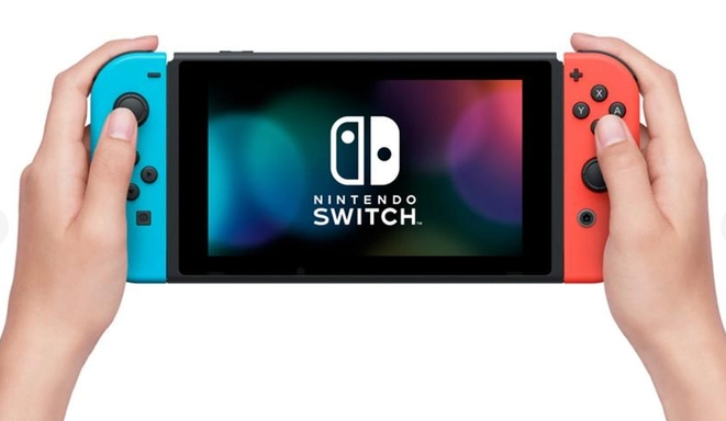 Игровая приставка Nintendo Switch неоновий червоний/неоновий синій (045496453596)