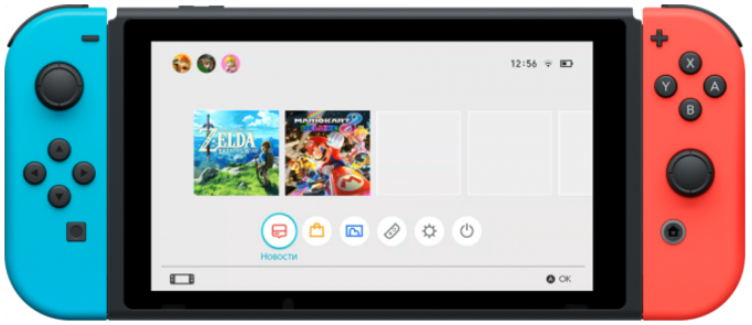 Ігрова приставка Nintendo Switch OLED червоний та синій (045496453442) фото №4