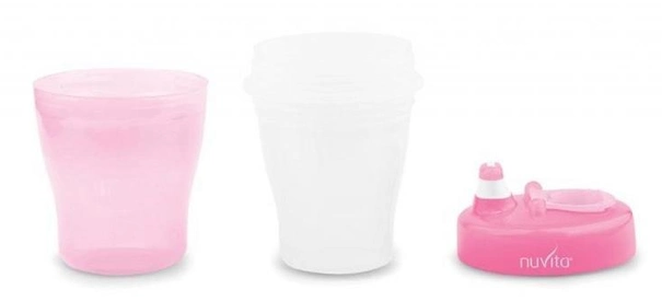 Посуд для дітей Nuvita Поїльник NV1433Pink 12м  200мл фото №3