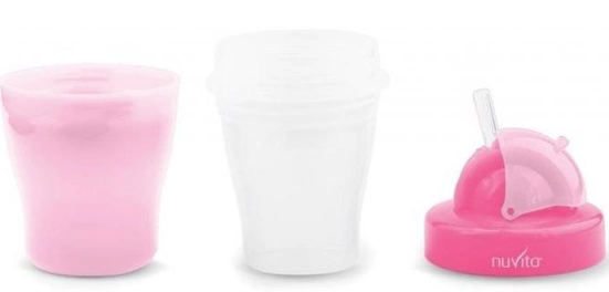 Посуд для дітей Nuvita Поїльник NV1436Pink 18м  200мл. фото №3