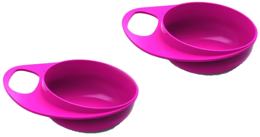 Посуд для дітей Nuvita Easy Eating NV8431Pink 2шт.