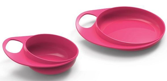 Посуд для дітей Nuvita Easy Eating NV8461Pink 2шт.