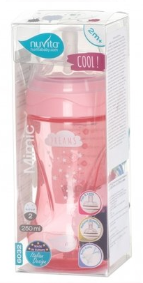 Пляшечка для годування Nuvita Антиколікова NV6032PINK, 250 мл фото №3