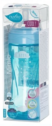 Пляшечка для годування Nuvita Антиколікова NV6052SKY, 330 мл фото №2