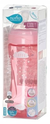Пляшечка для годування Nuvita Антиколікова NV6052PINK, 330 мл фото №2