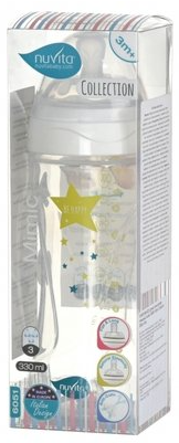 Пляшечка для годування Nuvita Антиколікова NV6051BIANCO, 330 мл фото №2