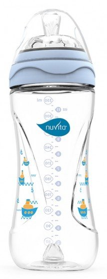 Пляшечка для годування Nuvita Антиколікова NV6050Blue, 330 мл