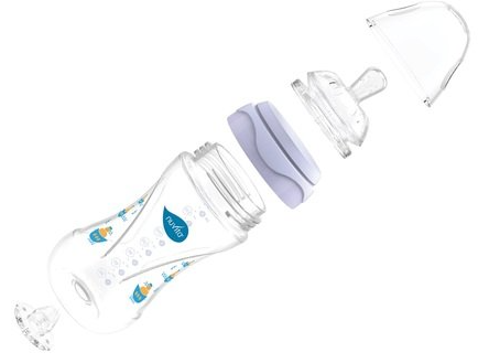 Пляшечка для годування Nuvita Антиколікова NV6050Blue, 330 мл фото №2