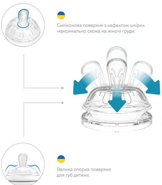 Пляшечка для годування Nuvita Антиколікова NV6012NIGHTBLUE, 150 мл фото №6