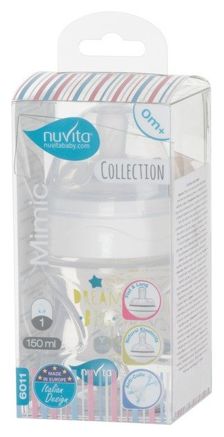 Пляшечка для годування Nuvita Антиколікова NV6011BIANCO, 150 мл фото №2