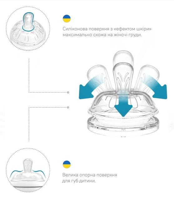 Пляшечка для годування Nuvita Антиколікова NV6011AZZURO, 150 мл фото №5