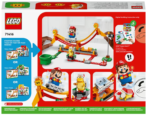 Конструктор Lego Super Mario Поїздка на лава-хвилі. Додатковий набір (71416) фото №7