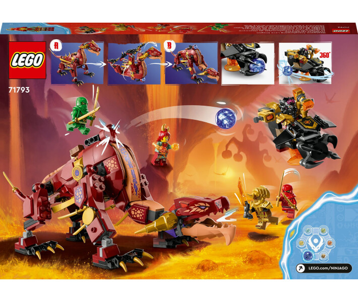 Конструктор Lego Ninjago Вулканічний Дракон, що трансформує Хітвейва (71793) фото №4