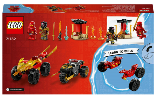Конструктор Lego Ninjago Кай та Рас: Битва на машині та мотоциклі (71789) фото №2