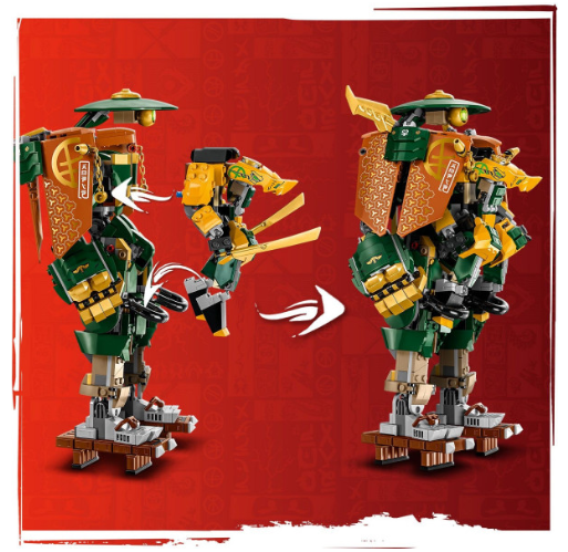 Конструктор Lego Ninjago Командні роботи ніндзя Ллойда й Арін (71794) фото №8