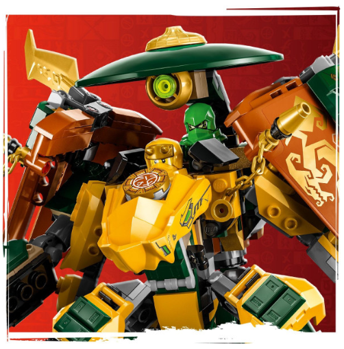 Конструктор Lego Ninjago Командні роботи ніндзя Ллойда й Арін (71794) фото №10