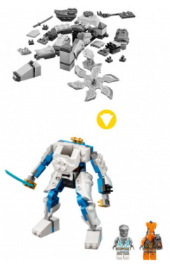 Конструктор Lego Ninjago Могутній робот ЕВО Зейна (71761) фото №2
