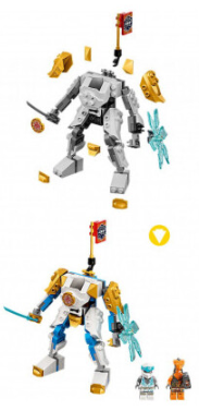 Конструктор Lego Ninjago Могутній робот ЕВО Зейна (71761) фото №7